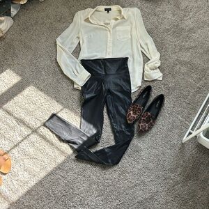 The Limited Ivory Button-Down Blouse